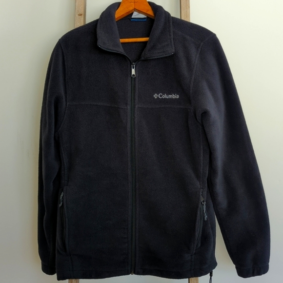 Women's Columbia black fleece zip front jacket size medium - Picture 8 of 11